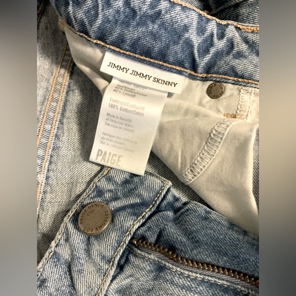 Paige Jimmy Jimmy Skinny Patch Work Jeans - Picture 11 of 11